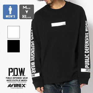 【冬SALE!!】【 AVIREX アヴィレックス 】 P.D.W. BOOTCAMP T-SHIRT ブートキャンプ Tシャツ 6603015 / avirex pdw アビレックス Tシャツ　アヴィレックス メンズ 長袖 Tシャツ　ロンT プリントTシャツ S.W.A.T. ミリタリー Public Defensive Wear