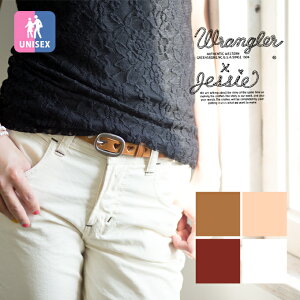 【バレンタインデー】【 Wrangler × JESSIE ラングラー×ジェシー 】別注 オリジナル 型抜き レザー ベルト WJ-1002 / ハートマーク 細ベルト 牛革 本革 メイドインジャパン 日本製 長さ調節可能 レディース /