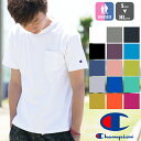 【 Champion チャンピオン】 T1011 ポケット付き ヘビーウエイト クルーネック Tシャツ　C5-B303 C5-M304 C5-P305 C5-R305 / Campion 定番 メイドインU.S.A アメリカ製 チャンピオン tシャツ チャンピオン t1011 champion 1011