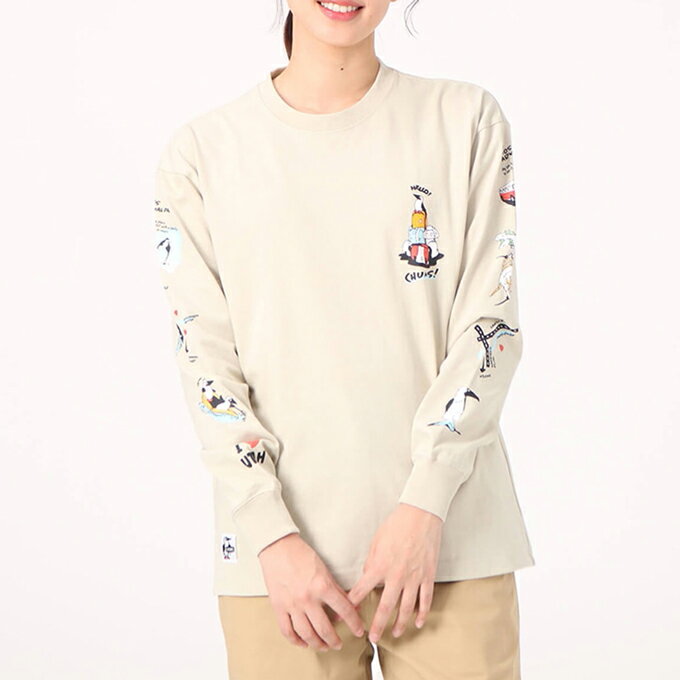 【 CHUMS チャムス 】 Oversized Utah Tours L/S T-Shirt オーバーサイズドユタツ...