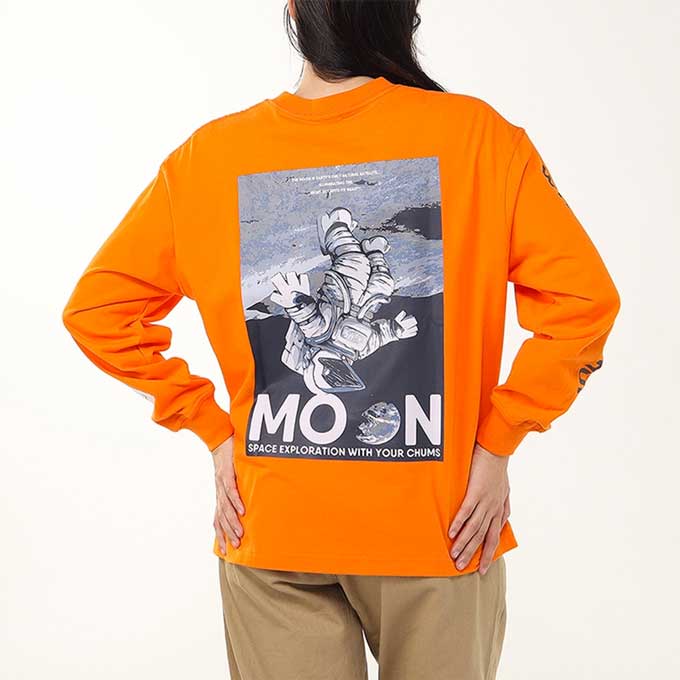 【 CHUMS チャムス 】 Space Booby Moon Brd L/S T スペース ブービー ムーン ブラ...