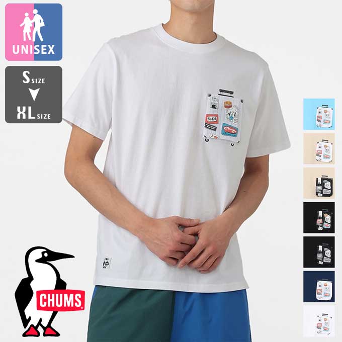 【 CHUMS チャムス 】 Booby Lost City Trip Pocket T ブービー ロスト シティ トリップ ポケット 半袖 Tシャツ CH01-2739 / chums チャムス 半袖 Tシャツ ポケT バックプリント ロゴ ヴィンテージ ユニセックス 2026SUMMER /