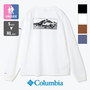 【 Columbia コロンビア 】 LOMA VISTA LONG SLEEVE GRAPHIC ロマビスタ ロングスリーブ グラフィック Tシャツ PM0259 / 長袖 ロンT プリントT バックプリント 丸首 クルーネック ヘビーウェイト リラックスフィット メンズ レディース ユニセックス 22AW/