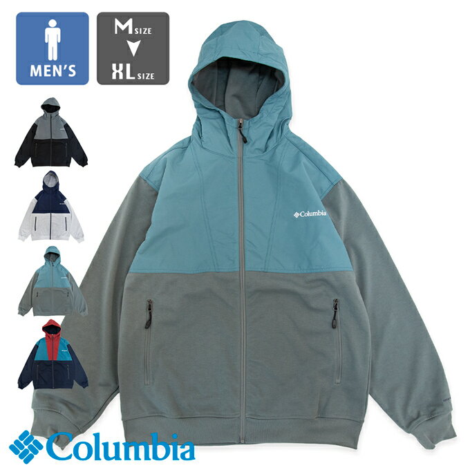 【SALE!!】 Columbia コロンビア ウィルキンソン コーブ フーディ Wilkinson Cove Hoodie PM0539 / フルジップ フーディー ジャージ メンズ トップス スエット 撥水 ストレッチ アウトドア キ…