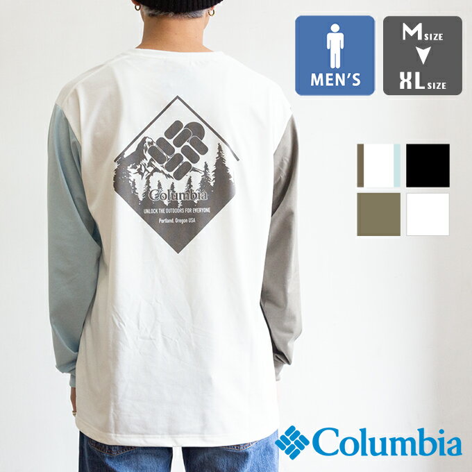 乐天商城 - 【 Columbia コロンビア 】 Urban Hike Graphic LS Tee アーバンハイク グラフィック ロングスリーブ Tシャツ PG3669 / コロンビア 長袖Tシャツ プリント バックプリント 吸湿速乾 オムニウィック 機能素材 UPF40 オムニシェイド アウトドア カジュアル 2026SPRING