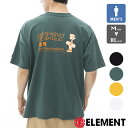 ELEMENT エレメント メンズ KAMO STANCE SS 鴨チルスケーターズ Tシャツ BE02A220 / エレメント Tシャツ 半袖 トップス カットソー 鴨チルスケーターズ バックプリント 2024SS