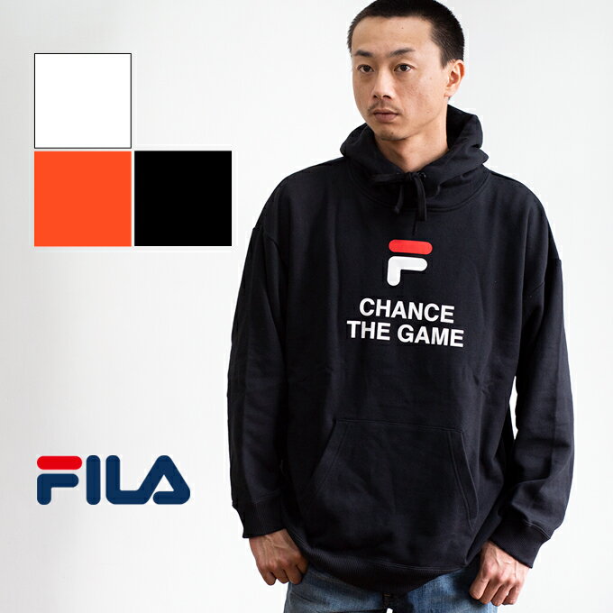 【冬SALE!!】【 FILA フィラ 】ビッグロゴ オーバーサイズ プルオーバーパーカー FM9559 / トップス 長袖 スウェット パーカー フーディー フード プルオーバー 裏毛 ブランド ロゴ プリント ストリート アメカジ パーカー フィラ パーカー メンズ レディース