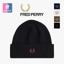 【 FRED PERRY フレッドペリー 】 Classic Beanie クラシック ビーニー C8161 / 帽子 ニットキャップ ニット帽 ワッチキャップ...