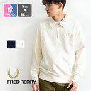 【 FRED PERRY フレッドペリー 】 Zip Neck Collar Sweatshirt ジップ ネック カラー スウェットシャツ M6639 / ハ...