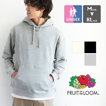 【春SALE!!】【 FRUIT OF THE LOOM フルーツオブザルーム 】 ベーシック スウェット プル パーカ 17864000 / プルオーバー フーディー スエット トレーナー 無地 長袖 裏毛 裏パイル リラックスフィット トップス メンズ レディース 男女兼用 ユニセックス 21SS/