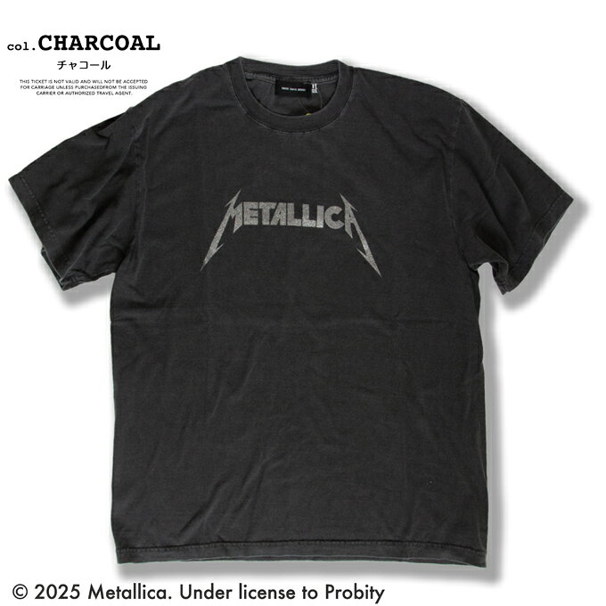 【 GOOD ROCK SPEED グッドロックスピード 】 GLITTER PRINT T-SHIRT グリッター プリント Tシャツ 25MET102W / ユニセックス METALLICA メタリカ 半袖 ロック ラメプリント メタリックプリント 2025SUMMER