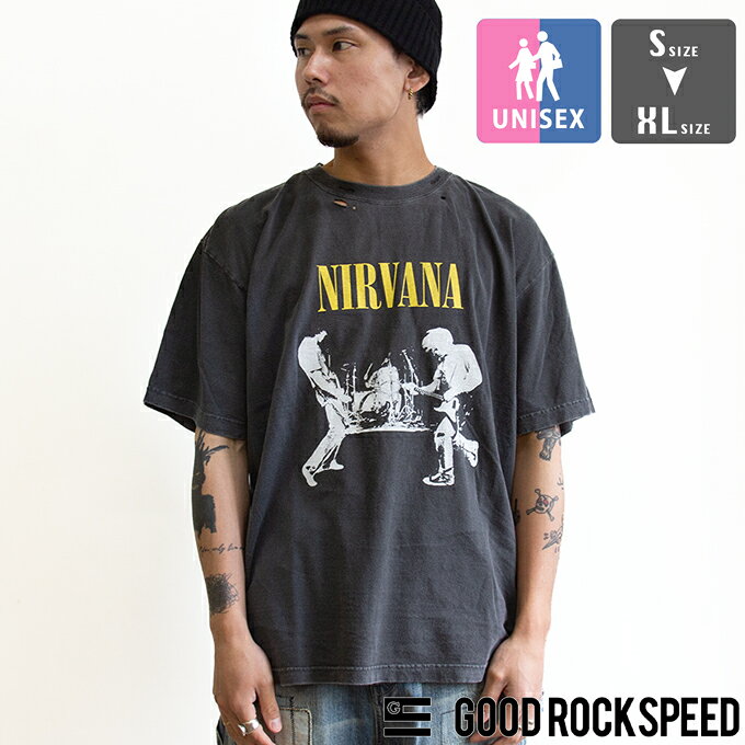 楽天市場】nirvana tシャツ（カラーグレー）（メンズファッション）の通販