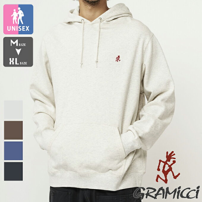 【SALE 】【 GRAMICCI グラミチ 】 ワンポイント フーディー スウェットシャツ ONE POINT HOODED SWEATSHIRT G303-FT / グラミチ パーカー スウェット フーディ トップス メンズ レディース ワンポイント ロゴ 刺繍 2023AW