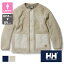 【 HELLY HANSEN ヘリーハンセン 】 ウィメンズ Flameproof Wool FIBERPILETHERMO WorkJK フレームプルーフ ウール ファイバーパイル サーモ ワーク ジャケット HOE52270 / フリースジャケット ボアフリース ノーカラー カーディガン 難燃素材 アウター レディース 22AW ※/