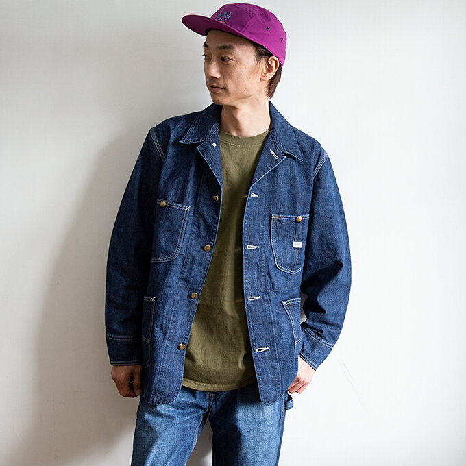 【 Lee リー 】 DUNGAREES ロコジャケット カバーオール デニムジャケット LT0659 / Lee リー カバーオール ワークジャケット デニムジャケット ジージャン ブルゾン ライトアウター ダンガリーズ アウター トップス メンズ