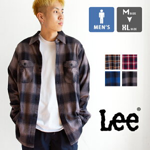 【 Lee リー 】 WORK SHIRTS ワーク チェック L/S シャツ LM7233 / 長袖 ワークシャツ ビエラチェック チェックシャツ レギュラーカラー 厚手 トップス メンズ 22AW ※/