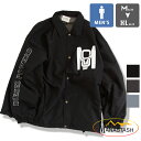 【 MANASTASH マナスタッシュ 】 COACH JACKET コーチジャケット 792-3252034 / メンズ Mens ジャケット 春ジャケット ロゴ プリント スナップボタン ナイロンジャケット(4)