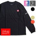 Manhattan Portage マンハッタンポーテージ ロングスリーブ プリント Tシャツ Long Sleeve Print T-Shirt MP-M369 / マンハッタン Tシャツ 長袖 ロンT トップス メンズ レディース ポケT 袖プリント 春夏 2024SPRING(4)