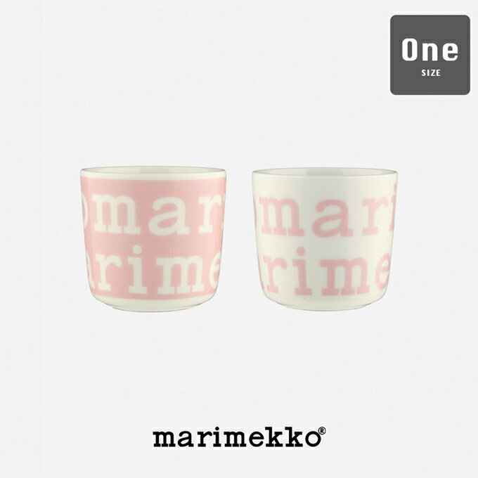 【 marimekko マリメッコ 】 【日本限定】 Logo コーヒーカップセット （ハンドルなし） 200ml 52259474927 / Marimekko マリメッコ ラテマグ コーヒーカップセット 2個入り 箱入り 箱付き ウニッコ 食器 湯呑み ペアカップ プレゼント ギフト 国内正規品 日本限定 /