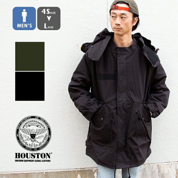 【 HOUSTON ヒューストン 】 M-65 PARKA フィッシュテールパーカー モッズコート 5410 / トップス アウター パーカー フーディー ミリタリー ファー コート ロングコート 防寒 暖か シンプル レトロ ヴィンテージ メンズ houston m-65 ヒューストン m-65