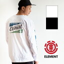 【SALE!!】【ELEMENT エレメント】GIZMO LS スリーブプリント 長袖Tシャツ AJ021-052 / エレメント tシャツ ELEMENT tシャツ トップス 長袖 ロンT クルーネック プリント ブランド ロゴ メンズ レディース ユニセックス