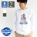 【SALE 】 【 BUZZ RICKSON 039 S バズリクソンズ 】 バズリクソンズ X ピーナッツ 長袖Tシャツ “ US NAVAL TRAINING CENTER ” BR69276 / BUZZ RICKSON 039 S バズリクソンズ tシャツ ロンT スヌーピー コラボ トップス カットソー メンズ アメカジ ミリタリー 2023AW