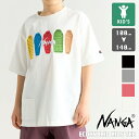 【 NANGA ナンガ 】 ECO HYBRID KIDS TEE (SB PT) エコハイブリッド キッズ ティー(SB PT)N2504-6M529A / ユニセックス 男の子 女の子 半袖 Tシャツ クルーネック ショートスリーブ プリントTシャツ フロントプリント キャンプ アウトドア 2025SUMMER