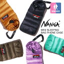  MINI SLEEPING BAG PHONE CASE ミニ スリーピング バッグ フォンケース NA2253-3A204 / NANGA ナンガ　携帯ケース フォンケース アクセサリーケース カラビナ付き 寝袋 モチーフ ダウン アウトドア キャンプ