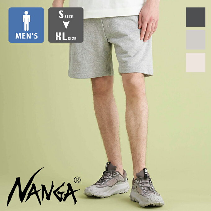 【 NANGA ナンガ 】 ECO HYBRID SWEAT SHORTS エコハイブリッド スウェットショーツ NW2221-1G204 / NANGA ナンガ スウェット ショーツ ショートパンツ ハーフパンツ リラックス カジュアル メンズ 2024SUMMER