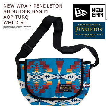 【 NEW ERA ニューエラ 】 ショルダーバッグ ミニ 3.5L PENDLETON ペンドルトン ターコイズ 12110701 / バッグ ボディバッグ 鞄 カバン 小物入れ ブランド メンズ レディース ユニセックス アウトドア フェス