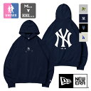 【 NEW ERA ニューエラ 】 MLB Apparel MLBロゴ スウェット プルオーバー フーディー 137552 / パーカ トレーナー スエット 長袖 裏毛 ヤンキース ドジャース アスレチックス セットアップ メンズ レディース ユニセックス 13755286 13755287 13755288 13755289 2023AW/