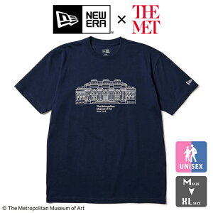 【 NEW ERA ニューエラ 】 SSCT The Met ミュージアム コラボ S/S Tシャツ 144572 / 半袖 クルーネック 丸首 プリントT レギュラーフィット メトロポリタン美術館 ネイビー メンズ レディース ユニセックス 14457273 2025SUMMER/