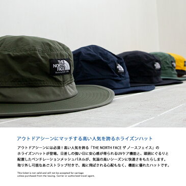 【 THE NORTH FACE ザ ノースフェイス 】 ホライズンハット NN01707 / メンズ レディース 小物 帽子 男女兼用 ユニセックス ハット アウトドア カジュアル キャンプ フェス UVカット UVケア