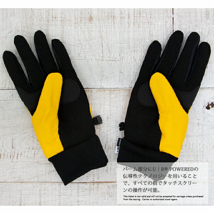 【 THE NORTH FACE ザノースフェイス 】 NUPTSE ETIP GLOVE ヌプシ イーチップ グローブ NN61815 / 手袋 グローブ 防寒 暖か 秋冬 ロゴ ブランド 刺繍 スキー スノボー アウトドア スマートフォン対応 メンズ ノース グローブ north グローブ