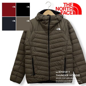 【 THE NORTH FACE ザノースフェイス 】 Thunder Hoodie サンダーフーディ（メンズ）　NY81811 / ノースフェイス ダウン ノースフェイス アウター メンズ ノースフェイス サンダー フーディ フード ライトダウン the north face アウトドア ポケッタブル パッカブル