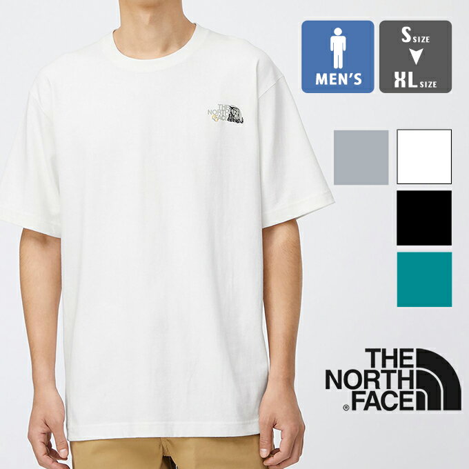 【 THE NORTH FACE ザノースフェイス 】 S/S Embroid Logo Tee ショートスリーブ エンブロイド ロゴ ティー NT32247 / ノースフェイス Tシャツ 半袖 ワンポイント プリントTシャツ ロゴ オーガニックコットン 丸首 クルーネック 紫外線カット メンズ 22SS