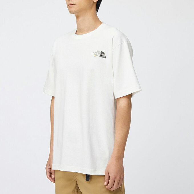 【 THE NORTH FACE ザノースフェイス 】 S/S Embroid Logo Tee ショートスリーブ エンブロイド ロゴ ティー NT32247 / ノースフェイス Tシャツ 半袖 ワンポイント プリントTシャツ ロゴ オーガニックコットン 丸首 クルーネック 紫外線カット メンズ 22SS