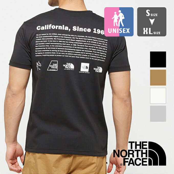 【 THE NORTH FACE ザ ノースフェイス 】 S/S Historical Logo Tee ショートスリーブ ヒストリカル ロゴ ティー NT32332 / Tシャツ 半袖 丸首 クルーネック バックプリント プリントt 速乾 UVカット 紫外線カット メンズ レディース ユニセックス 23SUMMER/