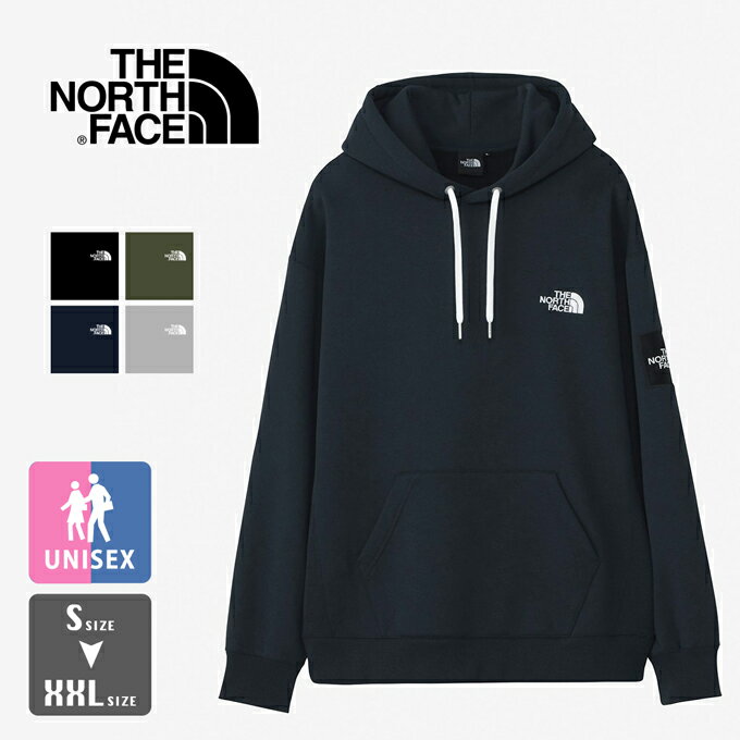 ザ・ノース・フェイス パーカー メンズ 【 THE NORTH FACE ザ ノースフェイス 】 Square Logo Hoodie スクエア ロゴ フーディ NT62338 / パーカ スウェット スエット トレーナー プルパーカ プルオーバー 長袖 裏起毛 ワンポイント メンズ レディース ユニセックス 2023AW/