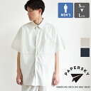 【 PAPERSKY ペーパースカイ 】 MAGAZINE CHECK BIG HALF SHIRT マガジン チェック ビッグ ハーフ シャツ PS251013 / Mens メンズ チェックシャツ グラフチェック 吸水速乾 スナップボタン 半袖 ベンチレーション セットアップ 2025SUMMER