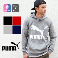 【 PUMA プーマ 】 CLASSICS LOGO HOODY クラシック ロゴ フーディー 595907 / トップス パーカー フード プルオーバー スウェットパーカー トレーナー 長袖 裏毛 スポーツウェア スポーティ ストリート カジュアル 暖か 秋冬 メンズ レディース ユニセックス