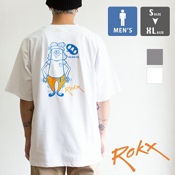  OAO Tシャツ コラボ eskimo エスキモー コラボ 半袖 TシャツRXMS264216 / ROKX ロックス 半袖Tシャツ クライミングTシャツ バックプリント イラスト コラボレーション 渡辺純 Jin Watanabe 吸水速乾 ドライ オーバーサイズ アウトドア 2026SUMMER