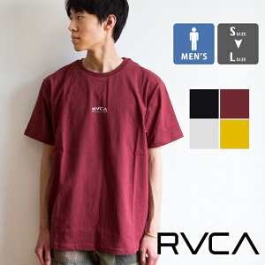 【夏割!!】【 RVCA ルーカ 】 メンズ TINY ARCH SS クルーネック ロゴ Tシャツ BA041-201 / rvca Tシャツ ルーカ tシャツ ルカ tシャツ rvca rvca ルーカ メンズ トップス カットソー ワンポイント 丸首 半袖 ロゴT 20SS