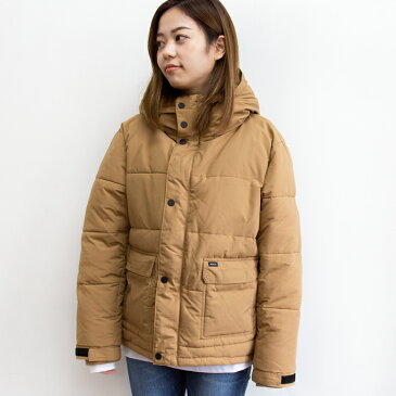 【 RVCA ルーカ 】レディース PUFFER TAIL JACKET 中綿 ジャケット BA044-755 / rvca ルーカ ルーカ レディース ウィメンズ ルカ アウター トップス ダウン ダウンジャケット 中綿ジャケット フード バックロゴ 防寒 保温 20AW
