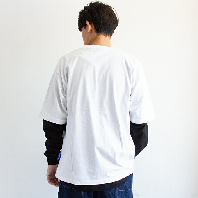 【SALE!!】 SEQUENZ シークエンズ TJ VINTAGE LIKE TEE LAYERED トムとジェリー ヴィンテージ ライク レイヤード Tシャツ 24570901 / トムとジェリー レイヤードTシャツ 半袖Tシャツ ロンT 2枚セット 袖プリント シークエンズ バックプリント トムジェリ 2024SPRING 2