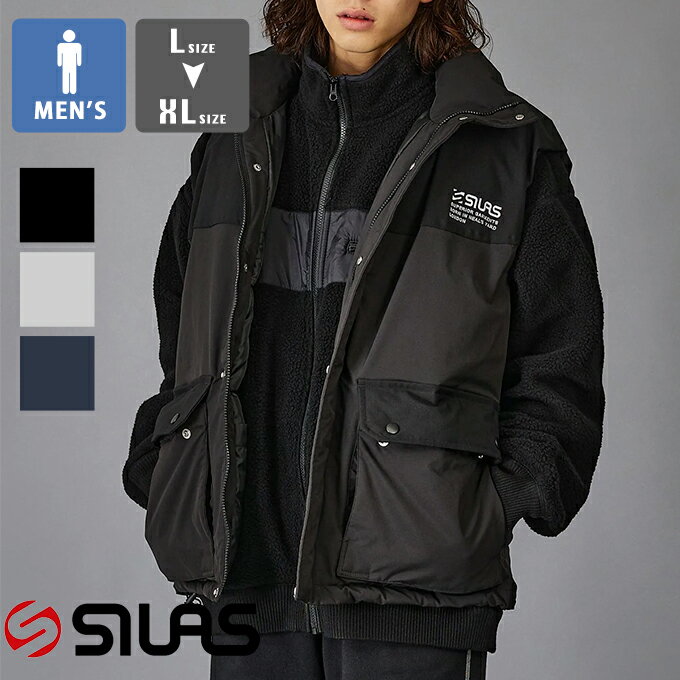   PUFFER VEST SILAS パフ ベスト 110224021006 / SILAS サイラス パフ ベスト 中綿ベスト ダウンベスト レイヤード アウター 羽織り 防寒 SILAS&MARIA ユニセックス 22AW