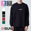 【 SILAS サイラス 】 OLD LOGO BASIC WIDE L/S TEE SILAS オールド ロゴ ベーシック ワイド 長袖 Tシャツ 110233011002 / SILAS サイラス tシャツ Tシャツ ロンT 長袖Tシャツ ベーシック ロゴ　ストリート カジュアル ユニセックス 2023AW /