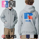 【 SILAS サイラス 】 SILASxRUSSELL FULL ZIP HOODIE ラッセルアスレチック コラボ フルジップ パーカー 110233012012 / SILAS サイラス × ラッセル コラボ パーカー フーディー SILAS MARIA パーカー フーディー フード ジップパーカー ロゴ バックプリント 2023AW