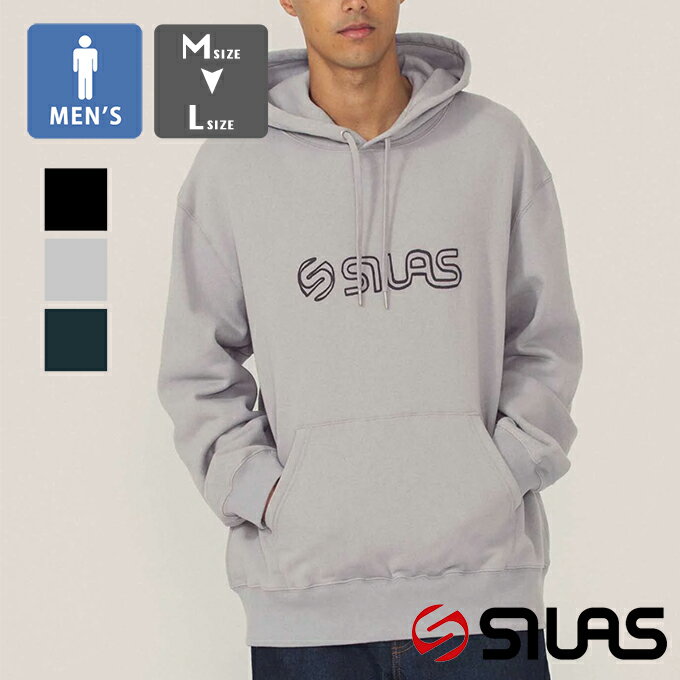  HAND DRAWIN SWEAT HOODIE SILAS ハンドドローイング ロゴ スウェット フーディー 110234012008 / SILAS サイラス パーカー フーディー SILAS&MARIA パーカー フーディー フード プルパーカー ロゴ　バックプリント ストリート カジュアル 2023AW