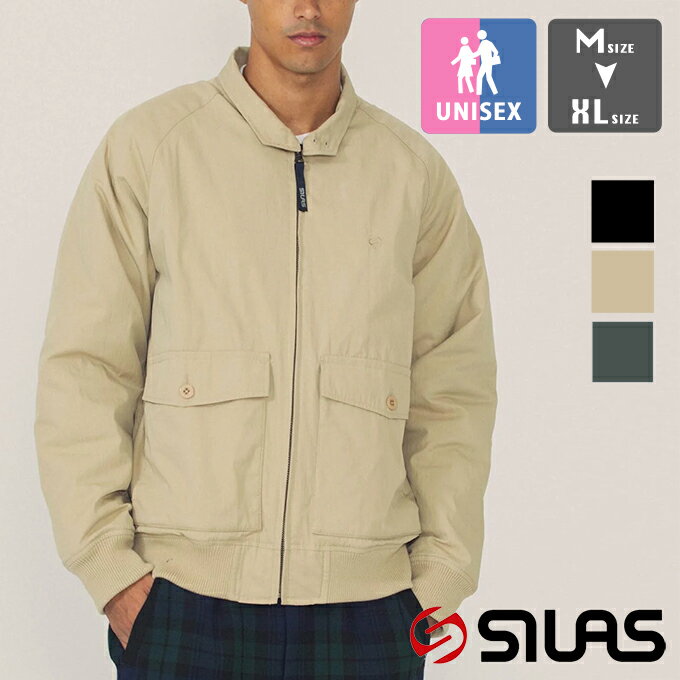  HARRINGTON JACKET SILAS ハリントンジャケット 110234021001 / SILAS ハリントンジャケット ジャケット ブルゾン アウター SILAS&MARIA ジャケット ストリート カジュアル ユニセックス 2023AW